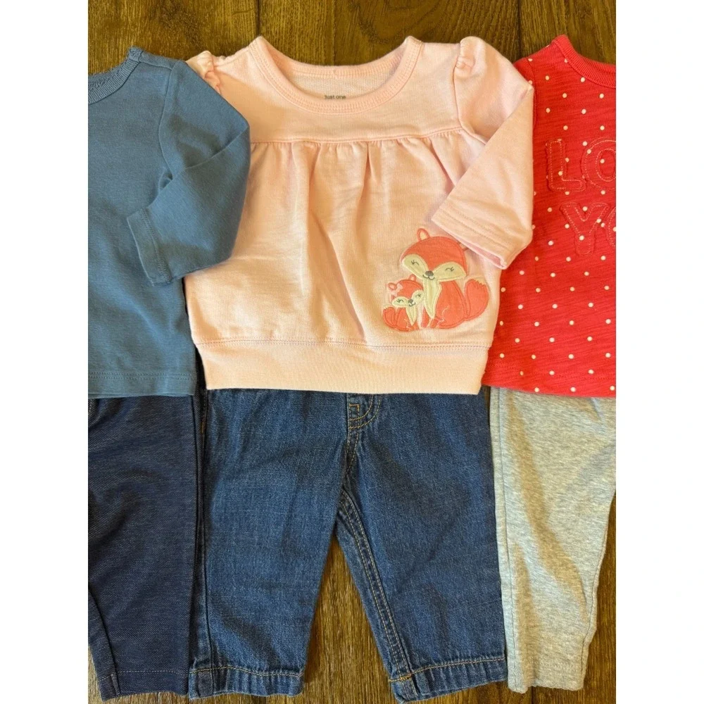 Baby Girl 3 Months Outfits Leggings Pants Shirts Long Sleeve Clothes Lot Puppies